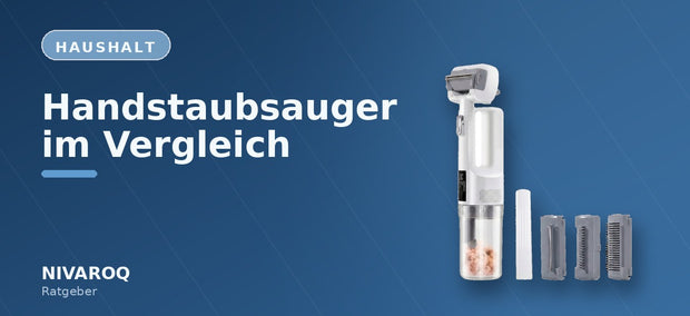 Ratgeber-Header: Handstaubsauger im Vergleich – NIVAROQ