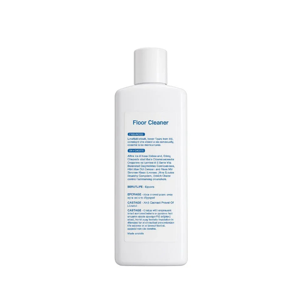 Reinigungsmittel „Floor Cleaner“ Rückseite mit Inhaltsangaben