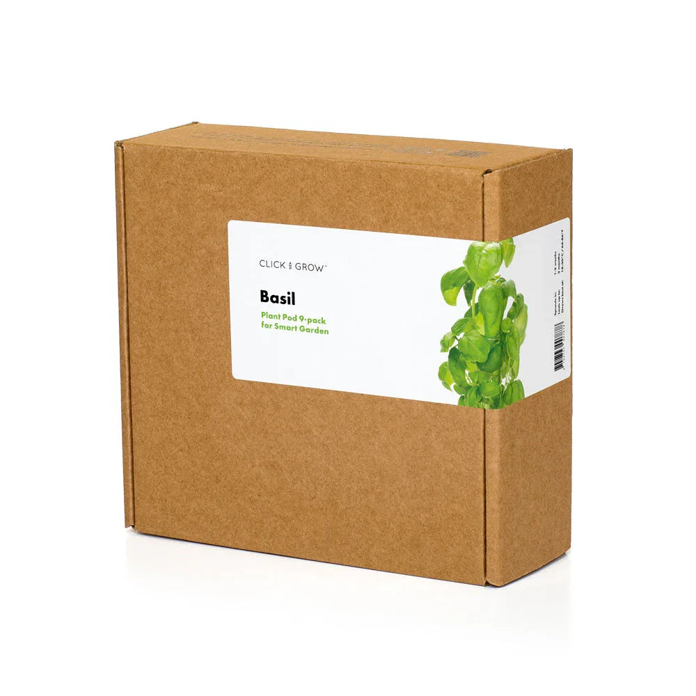 Basilikum Pflanzkapsel-Refill, 3-er Pack in brauner Versandbox