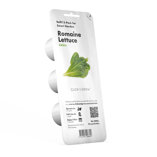 Römersalat Pflanzkapsel Refill, 3er-Pack, Beutel mit Pflanzenabbild