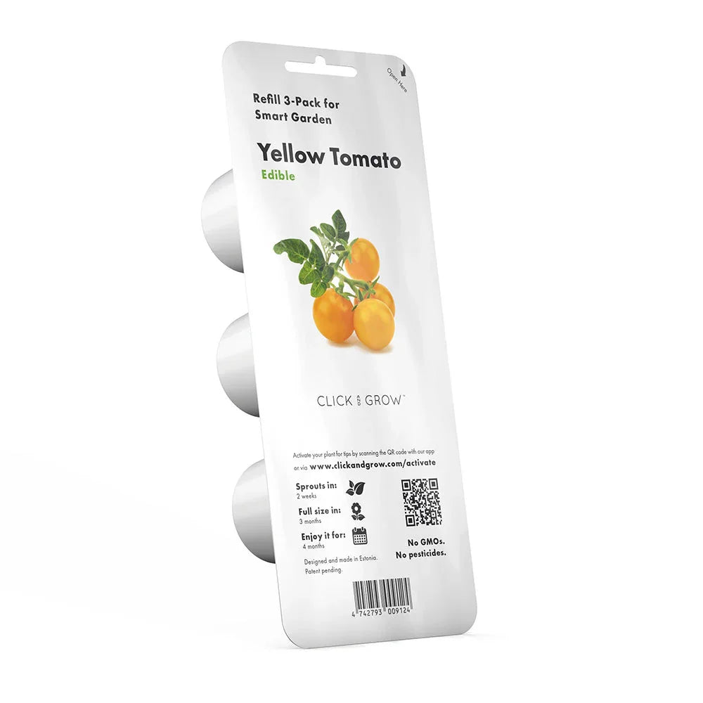 Pflanzkapsel-Refill: gelbe Mini-Tomaten, 3er-Pack