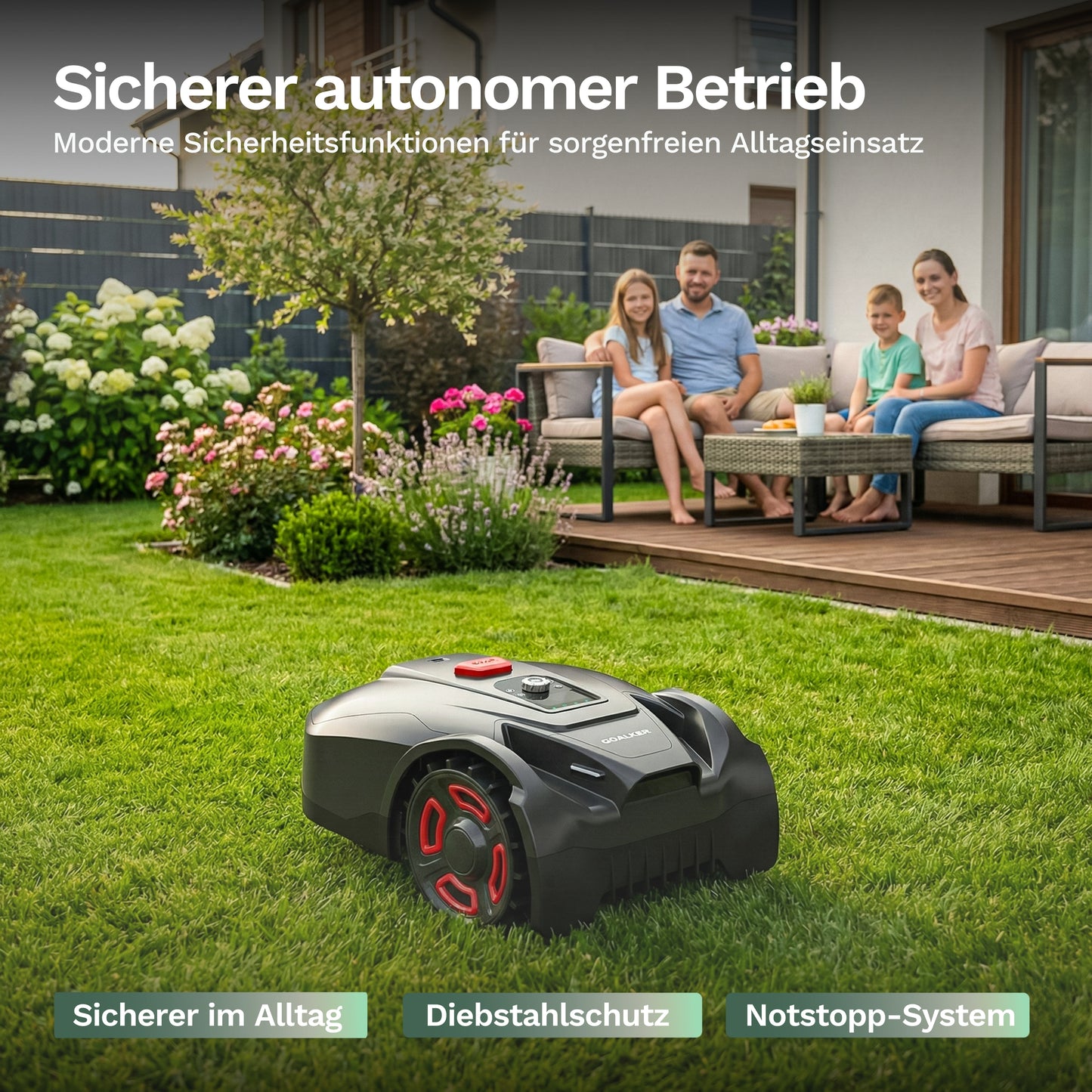 Goalker H3 – robotska kosilnica brez omejitvenega kabla