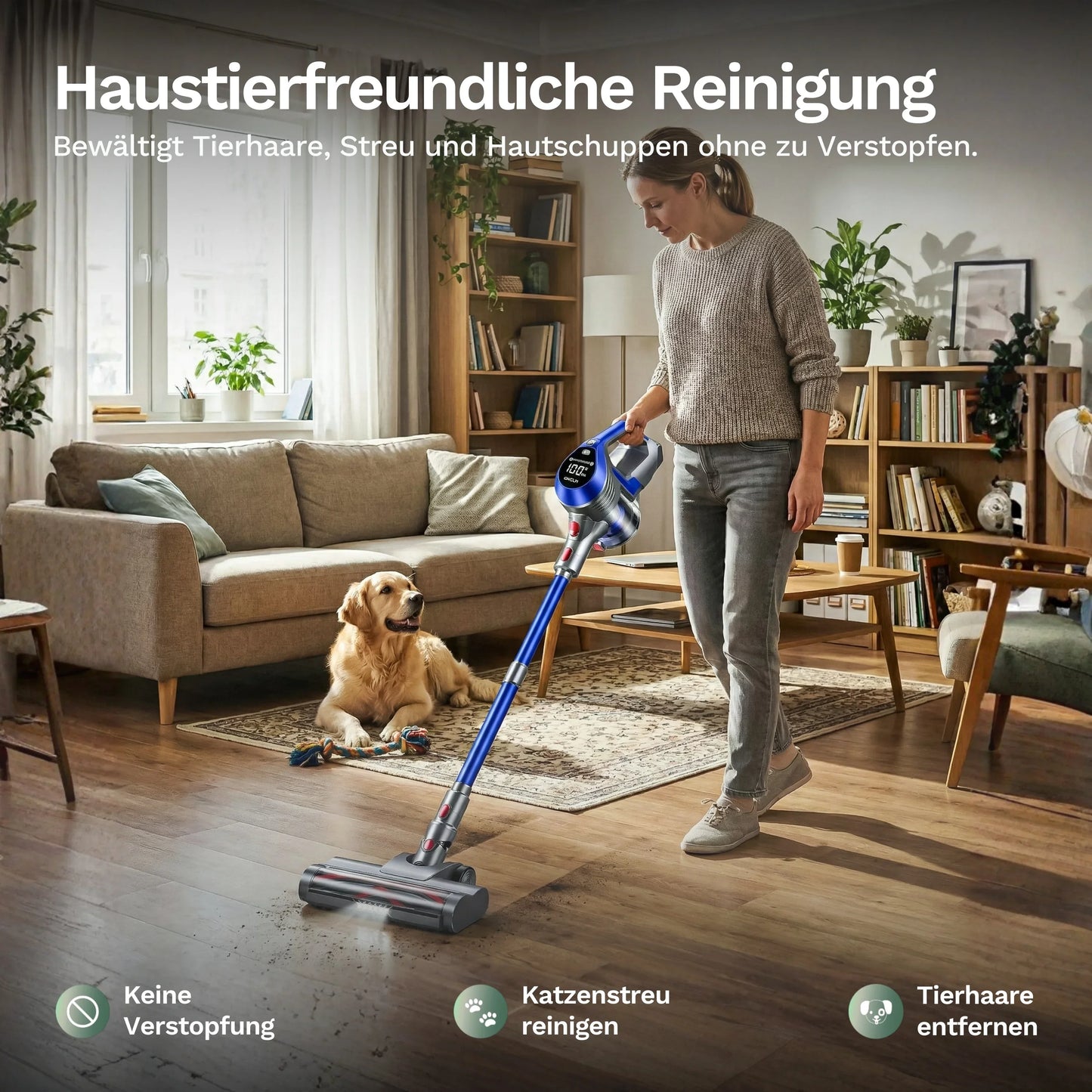 Moosoo AC1 - Akku pölynimuri