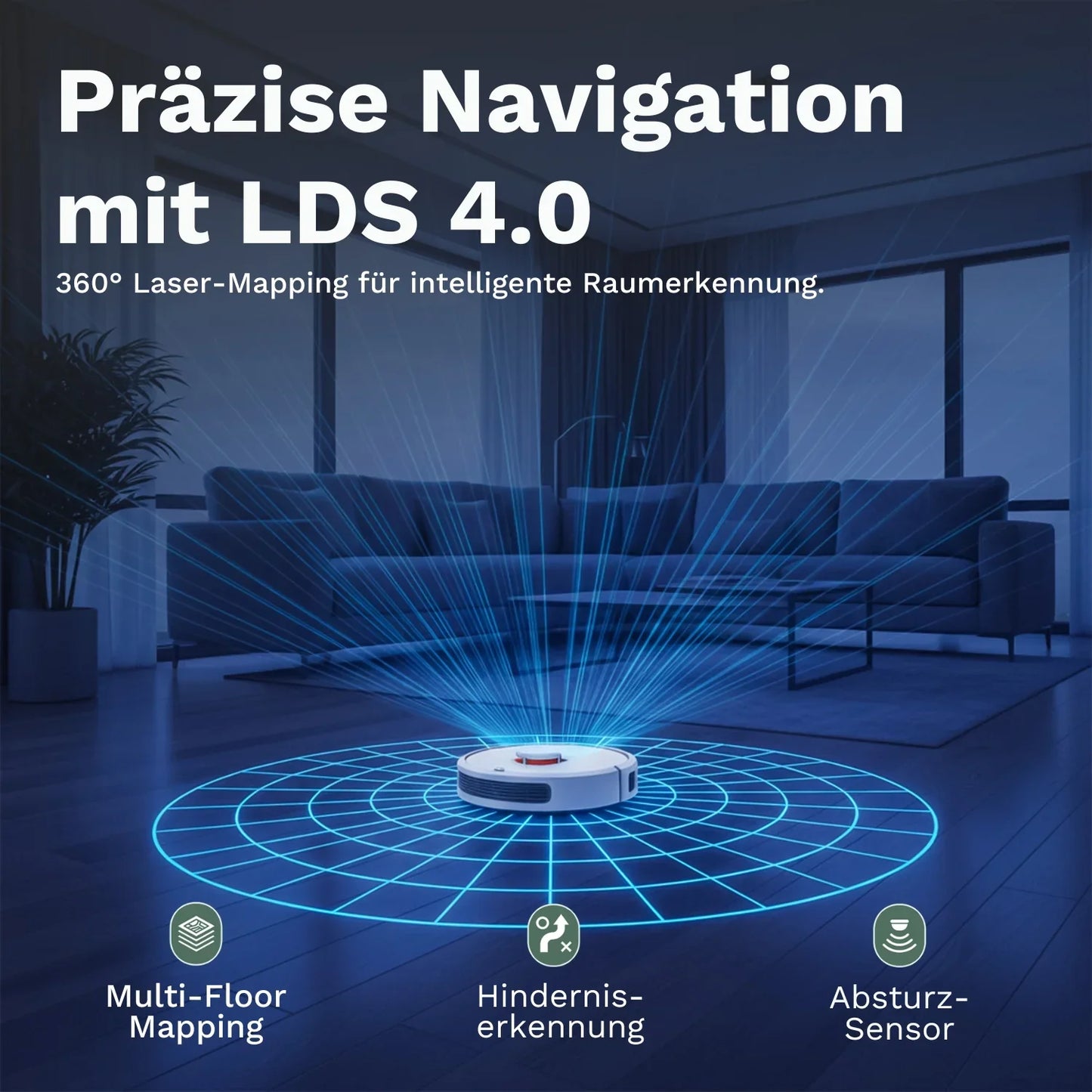 Tesvor S8 Max - Imu- ja pyyhkimisrobotti automaattisella pölysäiliön puhdistuksella (Päivitetty versio)