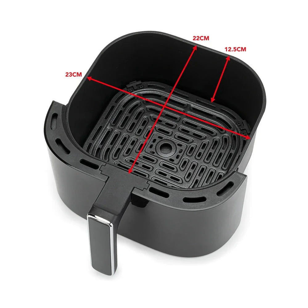 Wilfa Dualfryer Airfryer Innenkorb mit Größenmarkierungen
