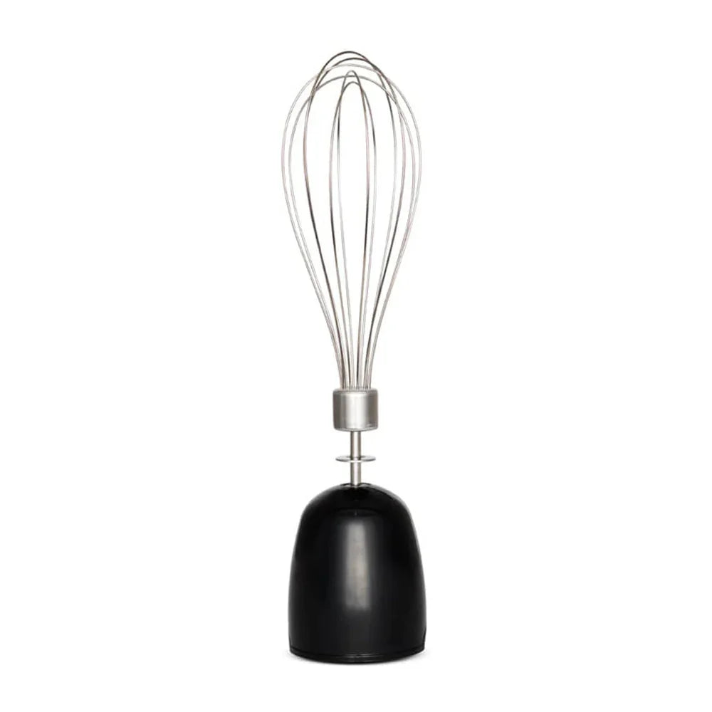 Balloon whisk attachment with thin wires and black handle base