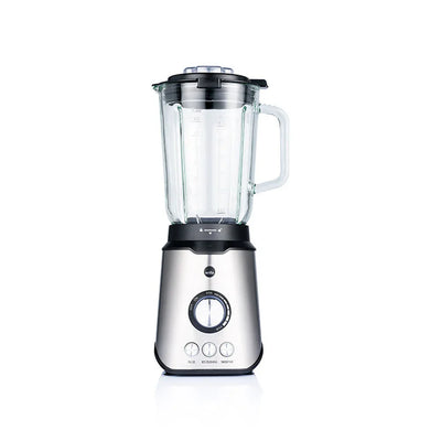 Wilfa Smooth Standmixer mit Glaskrug, schwarze Basis, Deckel und Griff