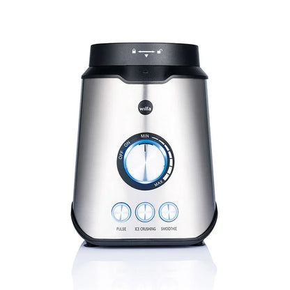 Stand blender control panel with dial and buttons: Pulse, Ice Crush, Smooth